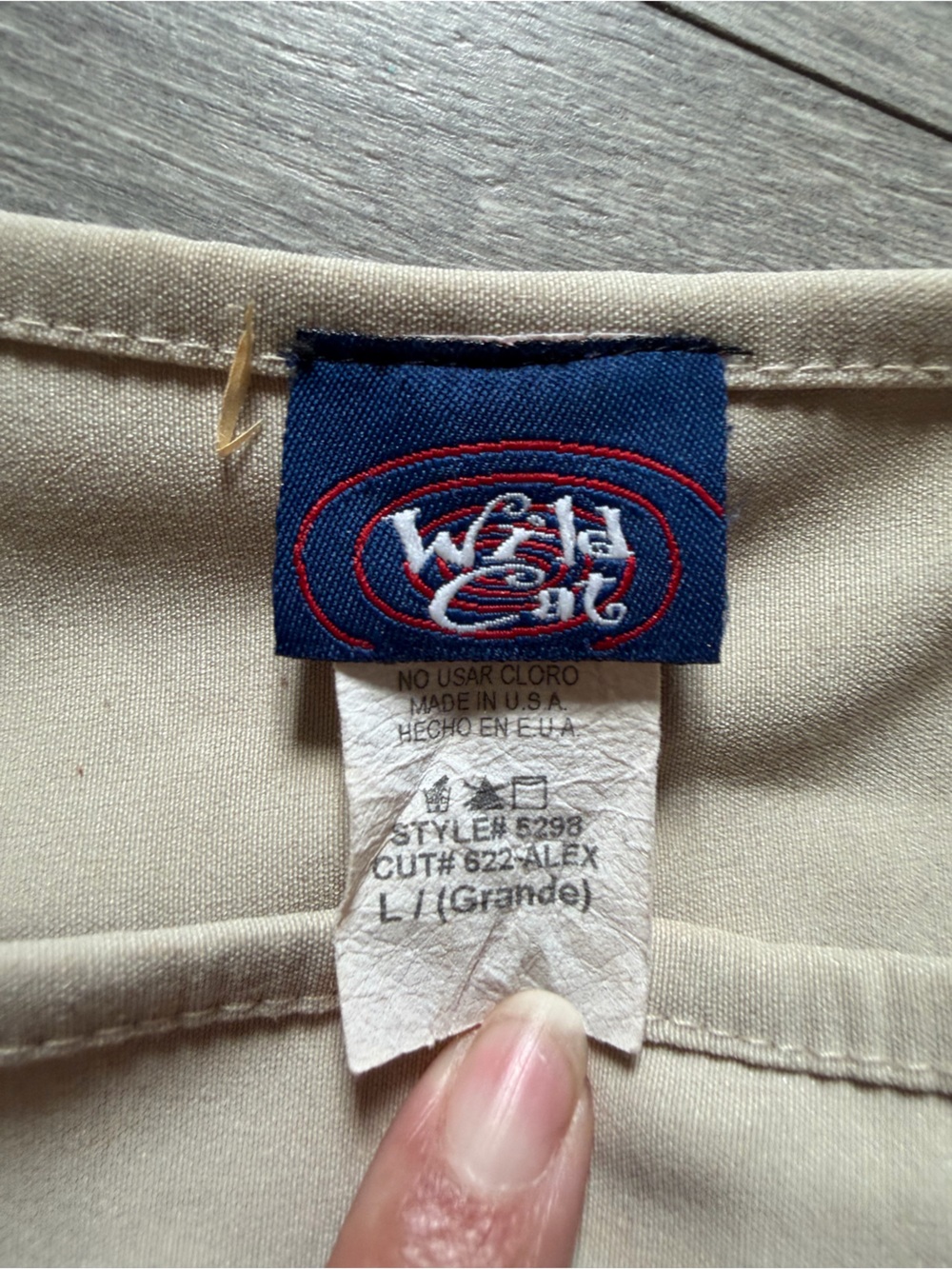 Vintage 90s Wild Cat Tan Mini Skirt w Built In Shorts. Size M - Picture 6 of 10